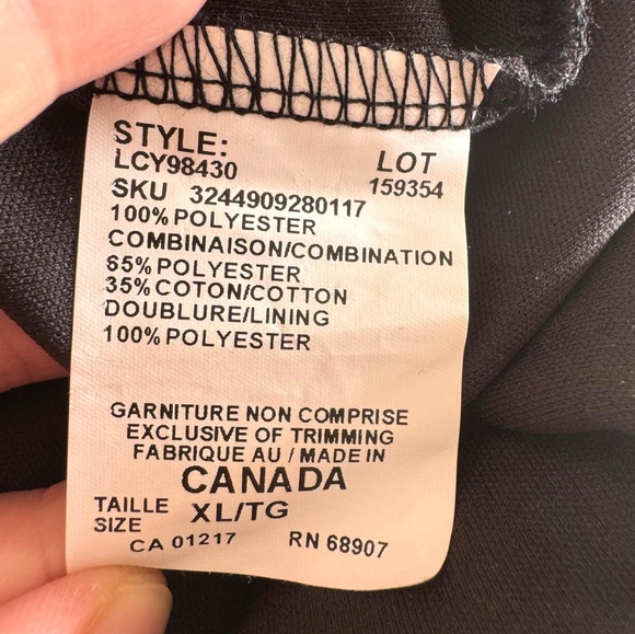 ✨*Brand New* Le Chateau Brown Stripe High-Low Ruffle Midi Dress - Size XL - Picture 13 of 13